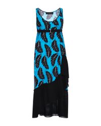Thakoon | Blue Leaf Print Pleated Dress | Lyst
