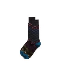 Paul Smith | Black Pin Dot Socks for Men | Lyst