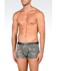 Emporio Armani | Gray Boxers for Men | Lyst