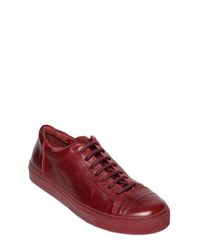 The Last Conspiracy | Red Smooth Leather Sneakers | Lyst