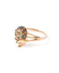 Daniela Villegas | Metallic Pink Gold Beetle Ring | Lyst