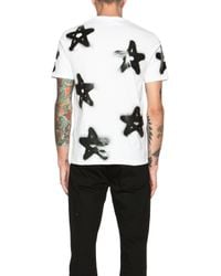 Acne Studios | Black 'eddy' Graffiti Star Print T-shirt | Lyst