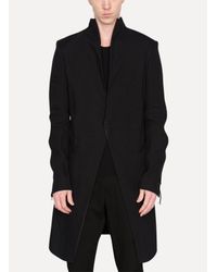 Cedric Jacquemyn - Black Long Raw Collar Suit Jacket for Men - Lyst