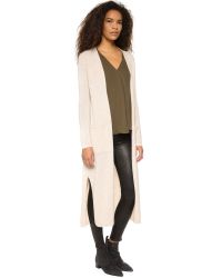 Theory | Natural Torina Cashmere Cardigan - Oatmeal Heather | Lyst