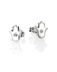 Jennifer Zeuner | Metallic Faith Diamond & Sterling Silver Hamsa Stud Earrings | Lyst