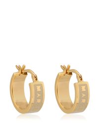 Marc By Marc Jacobs | Metallic Classic Huggie Hoops Enameled Earrings | Lyst