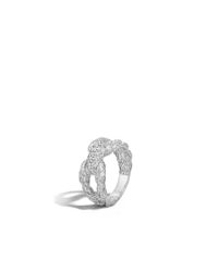 John Hardy | Metallic Classic Chain Ring With Diamonds | Lyst