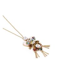 J.Crew | Multicolor Dragonfly Pendant Necklace | Lyst