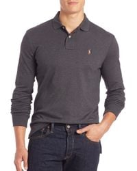 Polo Ralph Lauren | Gray Cotton Polo for Men | Lyst