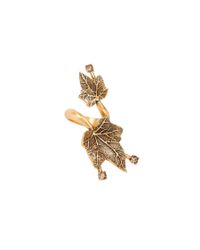 Oscar de la Renta | Metallic Ivy Ring | Lyst