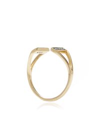 Sydney Evan | Metallic Double Wire Knuckle Ring | Lyst