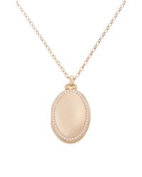 Monica Rich Kosann | Metallic 18k Rose Gold 4-image Oval Locket With Diamonds | Lyst