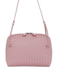 Bottega Veneta | Pink Small Intrecciato Nappa Leather Bag | Lyst