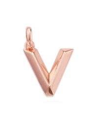 Monica Vinader | Metallic Alphabet Pendant V | Lyst