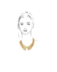 Oscar de la Renta | Metallic Bib Necklace | Lyst