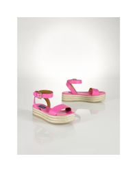 Polo Ralph Lauren | Purple Bailey Vachetta Espadrille | Lyst