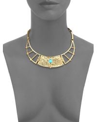 Pamela Love | Blue Sue?o Frida Turquoise Breastplate Necklace | Lyst