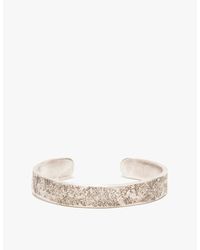 Cause and Effect | Metallic Silver Rock Texture Cuff for Men | Lyst