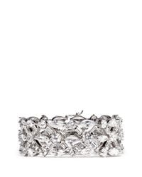 CZ by Kenneth Jay Lane | Metallic Mixed Cut Cubic Zirconia Bracelet | Lyst