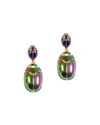 Lulu Frost | Metallic Scarab Pair Earring | Lyst