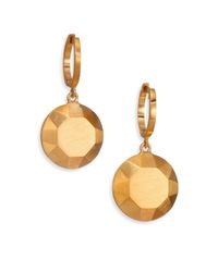 Iam By Ileana Makri | Metallic Round Gem Drop Earrings | Lyst