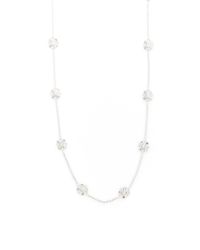 Buccellati | Metallic Long Sautoir Necklace With 18 Engraved Motifs In White Gold | Lyst