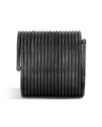 John Hardy | Black Classic Chain Multiple Coil Bracelet With Tsavorite | Lyst