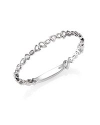 Adriana Orsini | Metallic Geometric Bezel Bangle Bracelet | Lyst