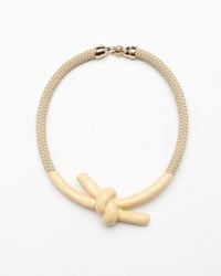 Need Supply Co. | Metallic Madelaine Necklace In Peach | Lyst
