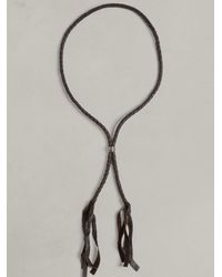 John Varvatos | Metallic Leather Lariette for Men | Lyst