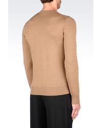 Emporio Armani | Brown Crewneck for Men | Lyst
