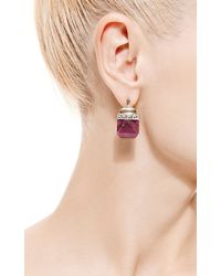 Jade Jagger | Red Never-ending Ruby and White Enamel Flat Earrings | Lyst