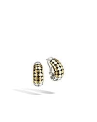 John Hardy | Metallic Dot Buddha Belly Earrings | Lyst