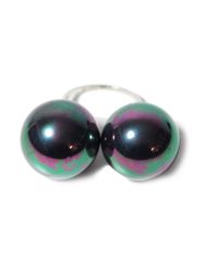 Maria Stern - Large Double Black Pearl Ring - Lyst