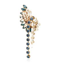Bijoux Heart | White Large Swarovski-Crystal Right Ear Cuff | Lyst