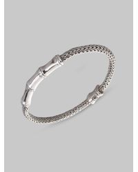 John Hardy | Metallic Sterling Silver Bamboo & Rope Bracelet | Lyst