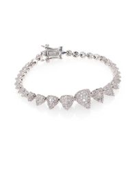 Eddie Borgo | Metallic PavÉ Crystal Graduated Mini Cone Bracelet | Lyst