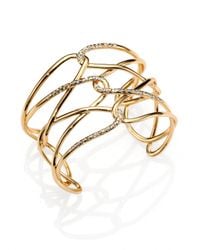 Alexis Bittar | Metallic Miss Havisham Liquid Crystal Barbed Cuff Bracelet/Goldtone | Lyst