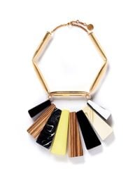 Stella McCartney | Multicolor Mixed Stone Brass Necklace | Lyst