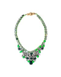 Shourouk | Green Mini 'theresa' Necklace | Lyst