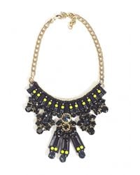 Matthew Williamson | Black Clustered Jewel Necklace | Lyst