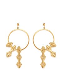 Ela Stone | Metallic Paloma Geometric Charm Hoop Earrings | Lyst
