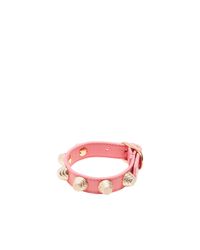 Balenciaga | Pink Giant Gold Bracelet Stud | Lyst
