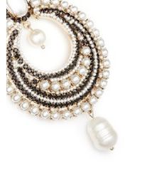 Givenchy | Multicolor River Pearl Crystal Clip Earrings | Lyst