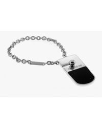 Tateossian - Black Trojan Classic Key Ring With Onyx for Men - Lyst