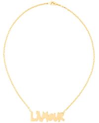 Valentino | Metallic 'l'amour' Necklace | Lyst