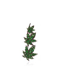 Runa | Green White Widow Tsavorites Single Earring | Lyst