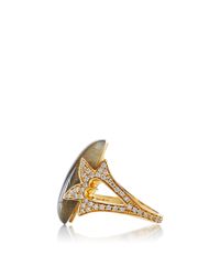 Noor Fares | Brown Fly Me To The Moon "amore" Ring | Lyst