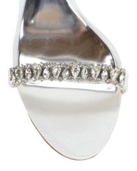 Badgley Mischka | White Elope D'orsay Ankle Strap Evening Shoe | Lyst