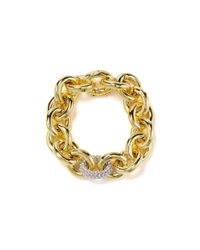 Eddie Borgo | Gold Pave Link Chain Bracelet | Lyst